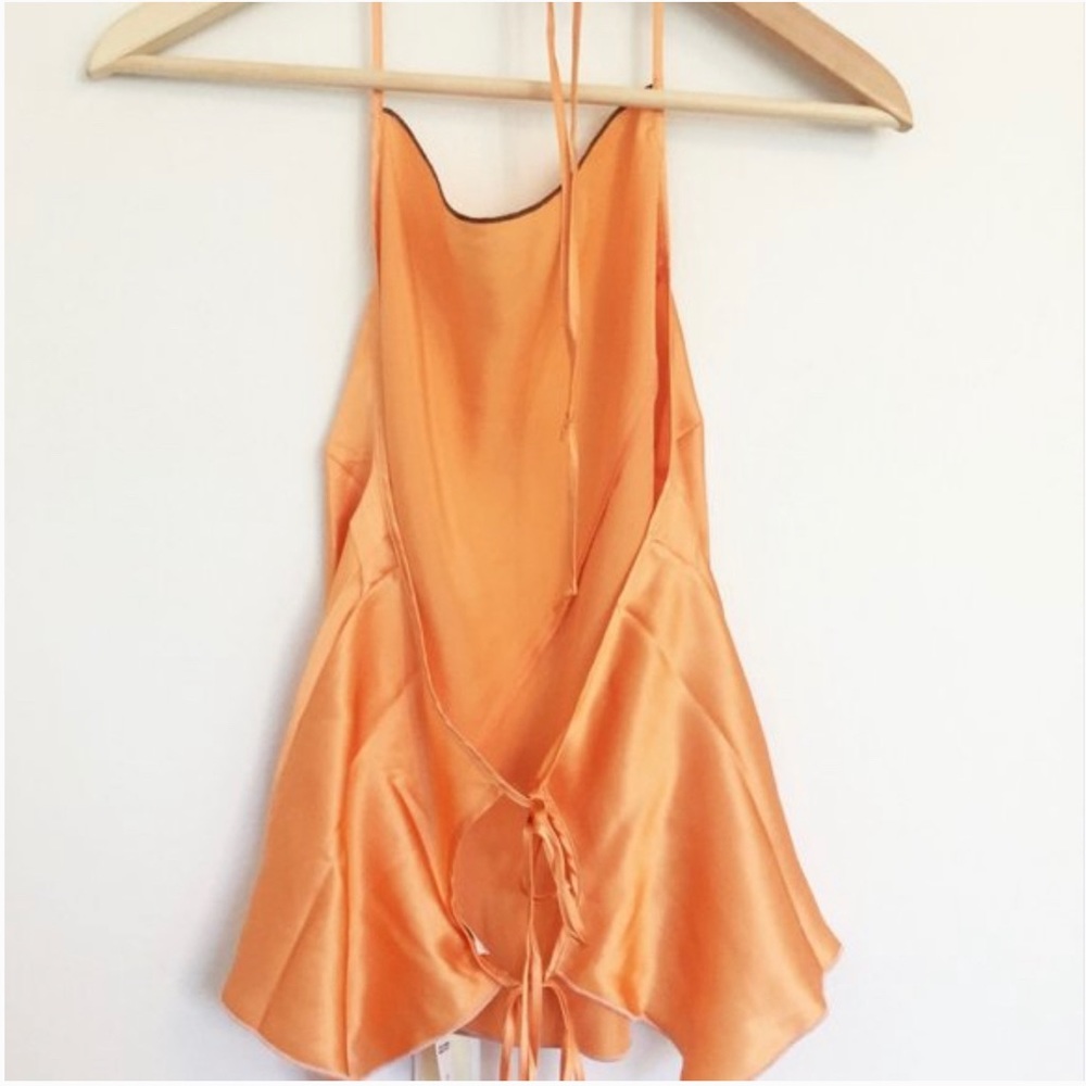 Wilfred Silk back tie blouse